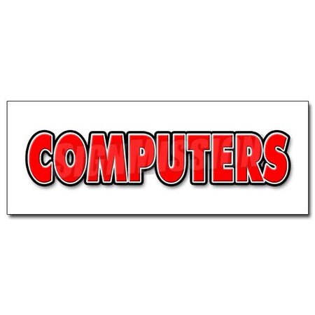 Signmission COMPUTERS DECAL sticker computer repair tech sales service virus store, D-12 Computers D-12 Computers